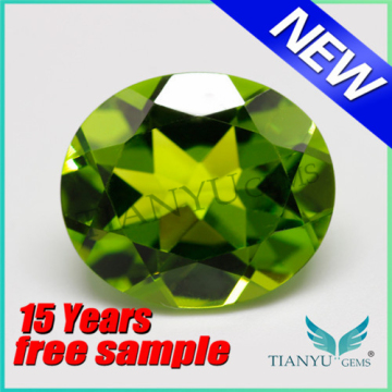 China wholesale natural gemstone jewellery peridot decorative gemstone for clothes