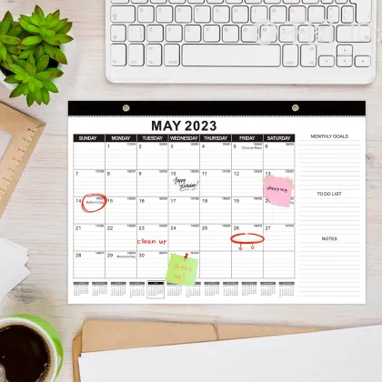 2023 Large Monthly Desk Pad Calendar: A Comprehensive Organizer and Planner for Your Desktop