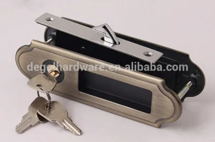 Popular sliding door locks for wooden doors hidden sliding door key lock