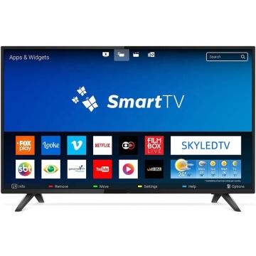 Factory Direct 32-inch HD LED LCD Widescreen Smart TV with Android System, Black Cabinet, USB Interface, PAL Definition, Flat Screen