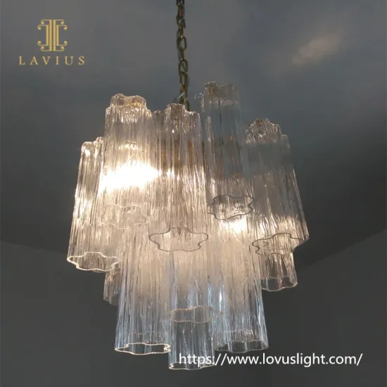 Flower shape strip hollow crystal chandelier & pendant light Modern design custom concise style chandelier