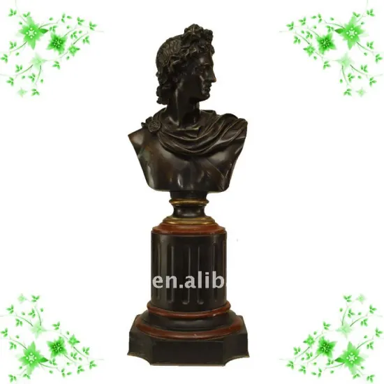 bronze woman bust sculpture casting YL-K057