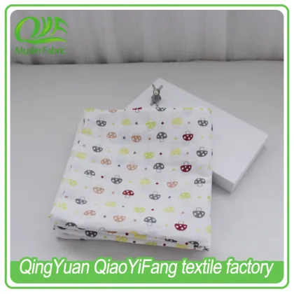 100% organic cotton yarn muslin swaddle blanket