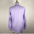 Męskie z długim rękawem Purple Color Shirts Premium Cotton