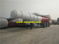 21m3 23ton H2SO4 Pengiriman Tanker Semi-Trailer