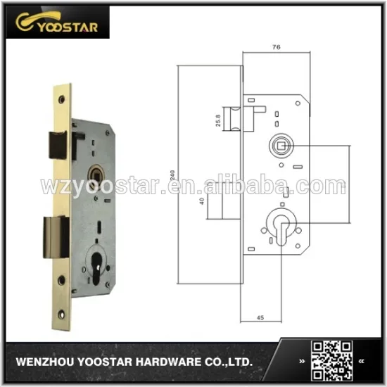 steel door lock body