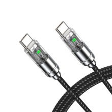 USB4 Data Cable with Transparent Shell LED Indicator