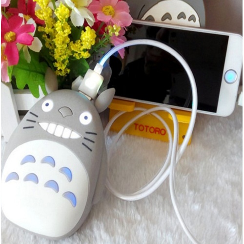 Totoro Cartoon Protable Powerbank Case Traval Battery Cover