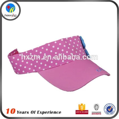 custom kids little girl sun visor caps