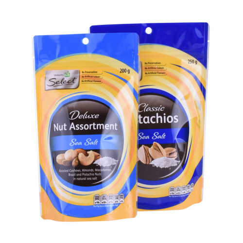 Food Ziplock Kraft Paper How To Package Nut Pouch