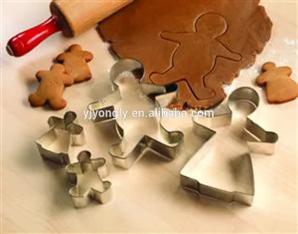 3 pcs angel-shaped stainless steel cookie tools cookie cutter set