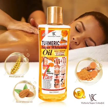 Turmeric Oil Face and Body Lightening Moisturizer - Nourishing and Soothing Essential Oil