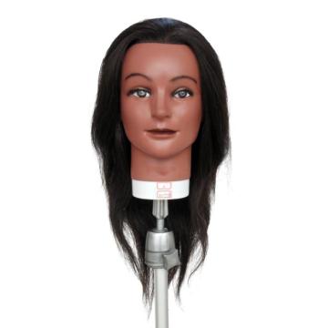 100% HUMAN HAIR ETHNIC TRAINING MANNEQUIN HEAD