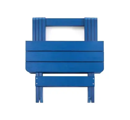 Folding Garden Black Modern Composite HDPE Adirondack Chairs