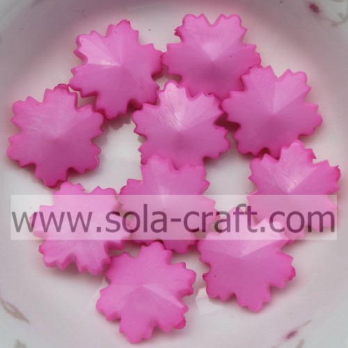 14MM Yiwu Jewelry Acrylic Spacer Beads Snowflake Mixed Rose Glitter Beads Fit European Bracelet Decoration
