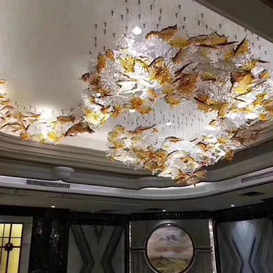 Project Custom Banquet Lobby Various Glass Chandelier