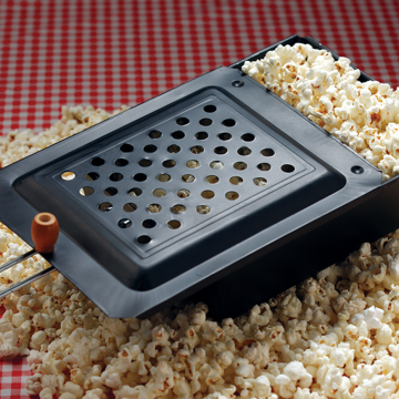 Aluminum Stainless Popcorn Pit Popper Maker Campfire Firepit Popcorn Popper Fire Pot Camp Mini