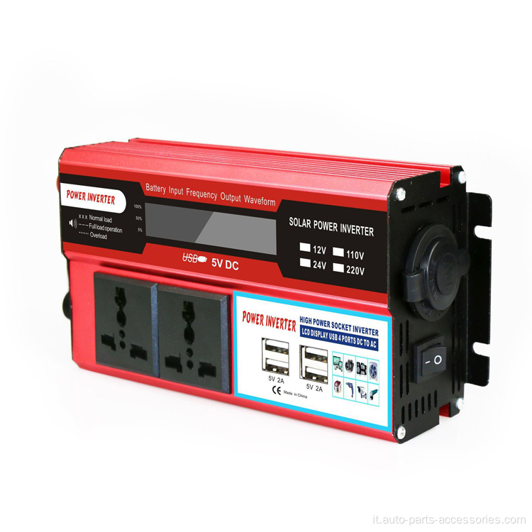 Inverter per auto con schermo LCD Ricarica Inverter per auto