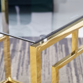 Geometria de ouro Tabelas de ninho | Trio de vidro que economiza espaço