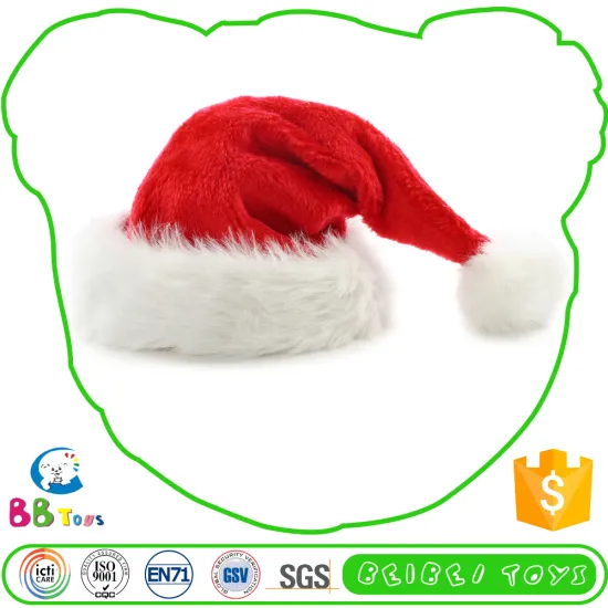 Hot-Selling Custom Cute Plush Toy Santa Claus Hat