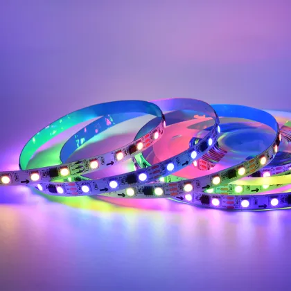Best Selling 10mm Width RGB Light Strips with SMD5050 IC for Party Lighting