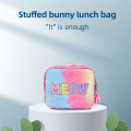 Βελούδινο μεσημεριανό τσάντα για μεσημεριανό γεύμα παιδική τσάντα για μεσημεριανό γεύμα για μεσημεριανό γεύμα