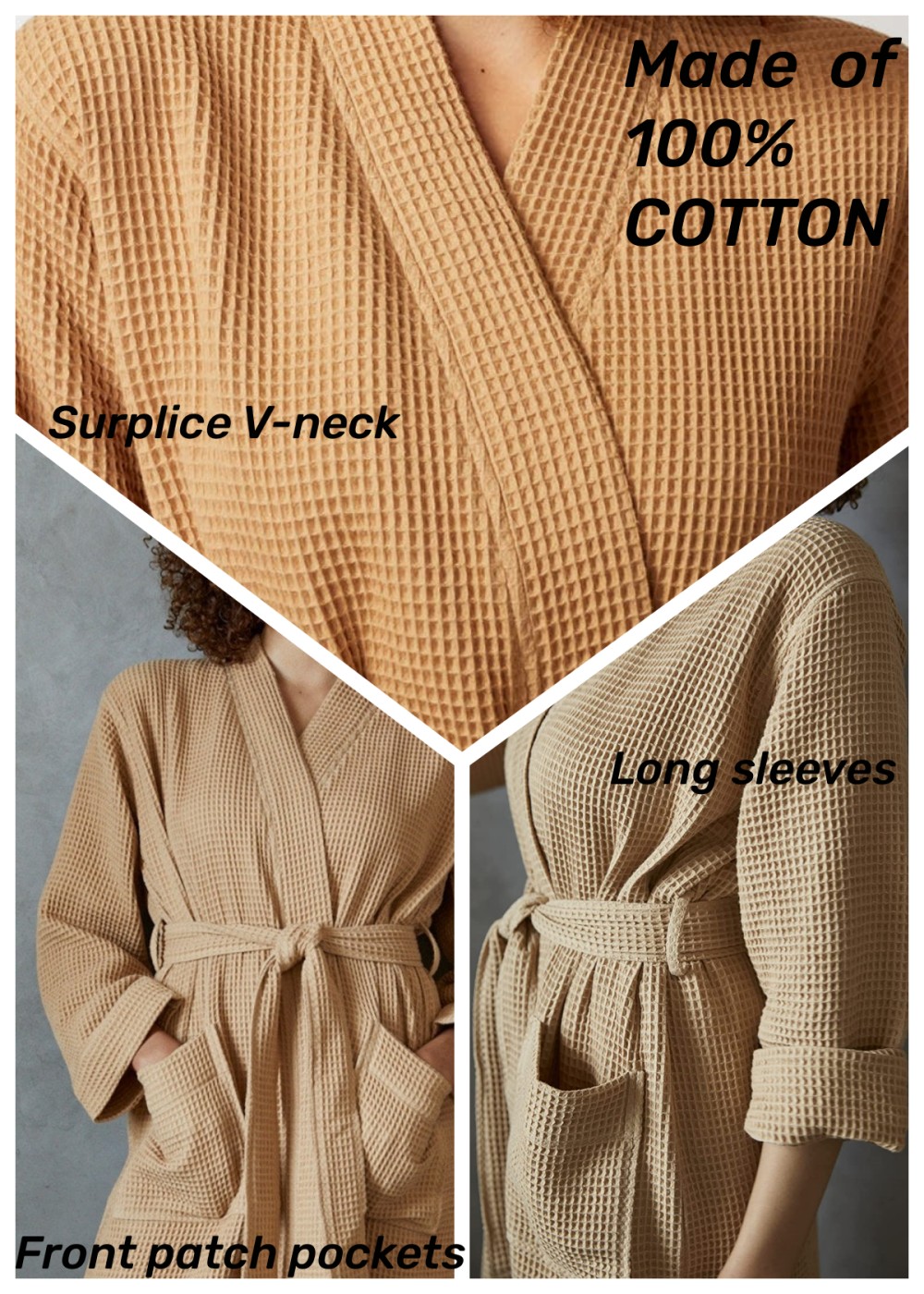 Cotton Waffle Robe