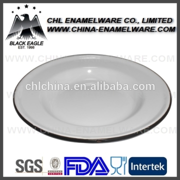 Cast iron eco friendly enamel serving plate