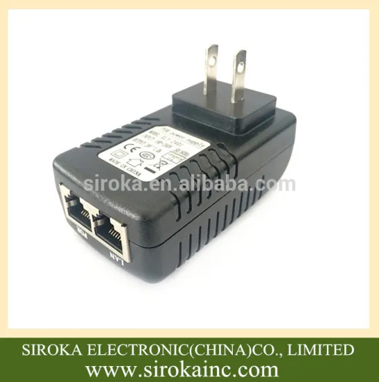 High quality 24V 1A US Power Adapter wall plug charger adapter for Router/ IP Phone/Camera Power Supply