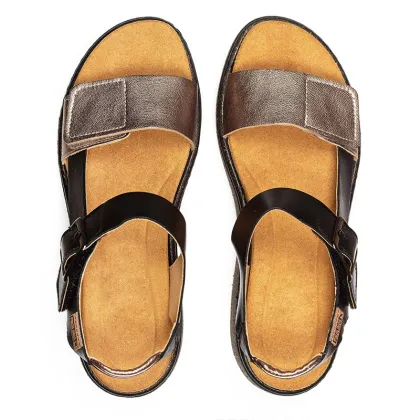 Stylish Leather Flat Sandals for Women