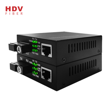 1*9 Optical Model 20KM 10/100/1000M RJ45 Port Media Converter - OEM/ODM Factory