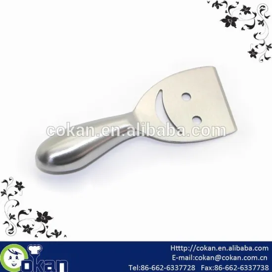 Smile face stainless steel cheese cutter,cheese shovel,cheese server CK-KS021