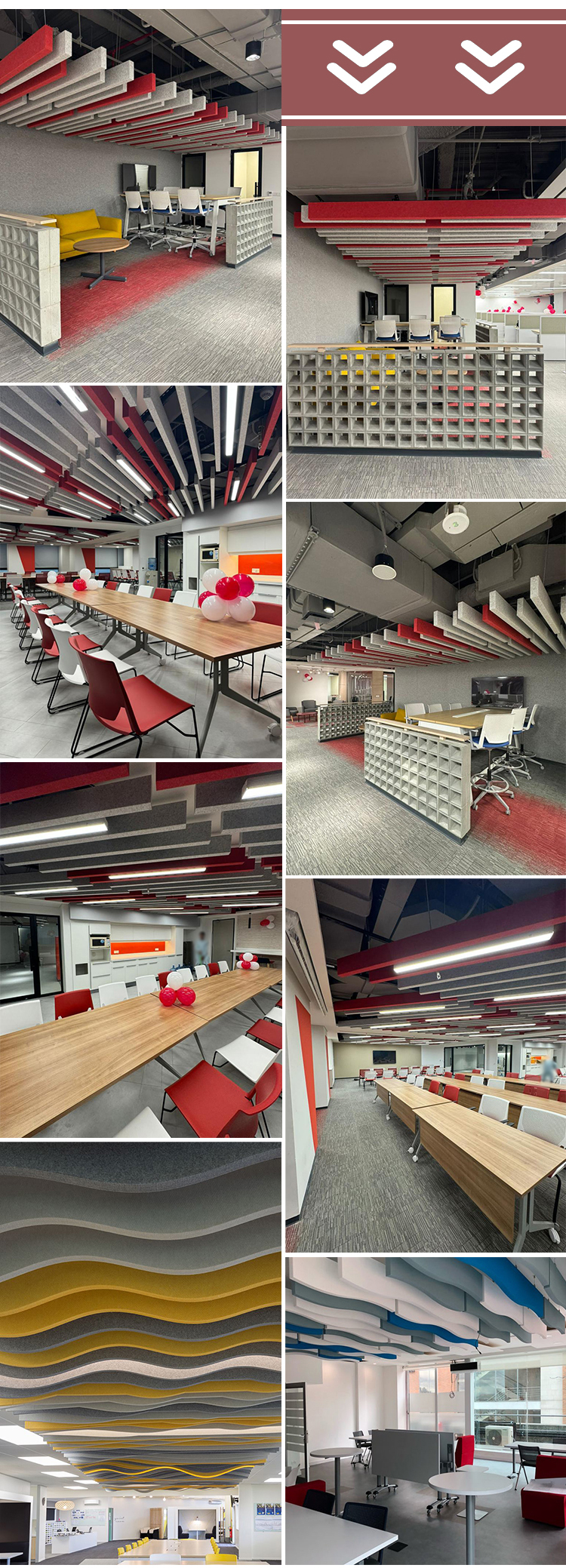 4Polyester Fiber Acoustic Ceiling