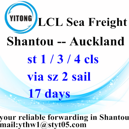 Shantou Cheapest LCL Ocean Freight rates to Auckland