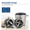 Supply Double Cups Espresso Coffe Grinder Stainless Steel
