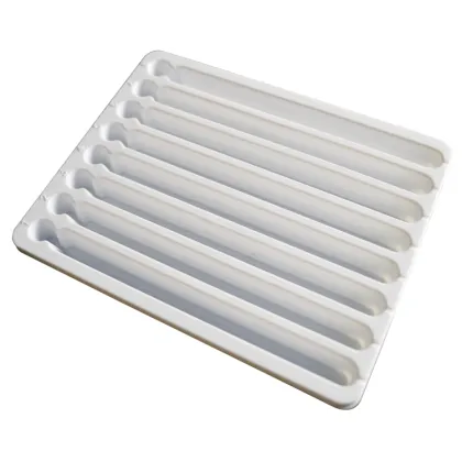 blue PET packaging tray medical laboratory reagents
