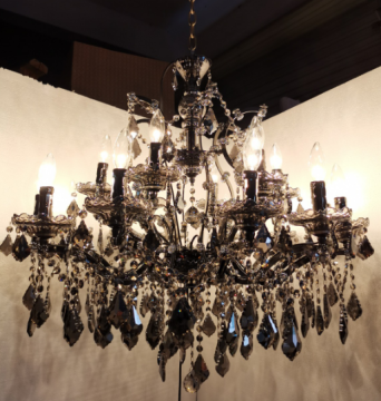 Luxury Indoor Decoration: Hotel Lobby Staircase Villa LED Modern Bronze Black Crystal Chandelier