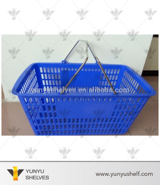 china supplier metal handle supermarket basket