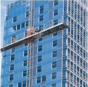 150m Height Single Aerial Lifting Mast Climbing Work Platform For Building Construction
