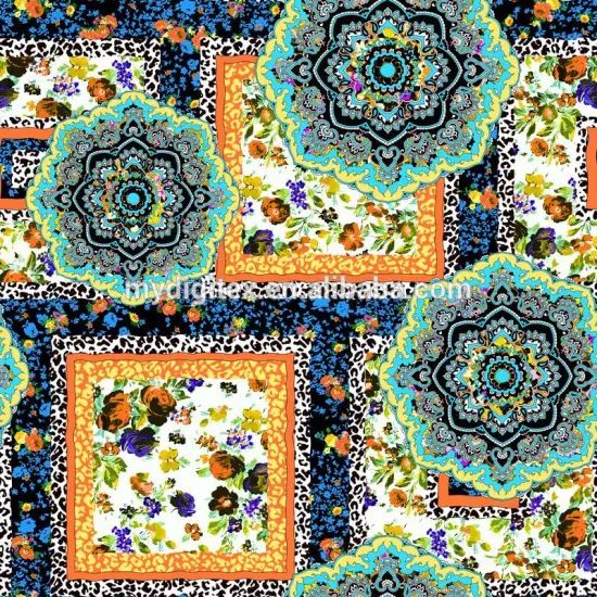 Factory direct custom digital silk printing fabric