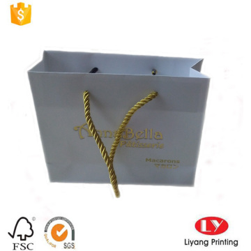 Small Gift Paper Bag with Gold handle