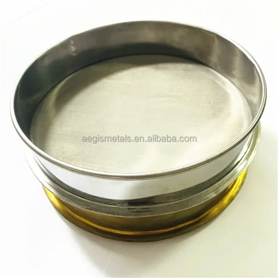 Stainless Steel Laboratory Test Sieves 1um to 200 Micron Mesh