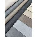 Tissu d'ameublement chenille de couleur unie aspect lin