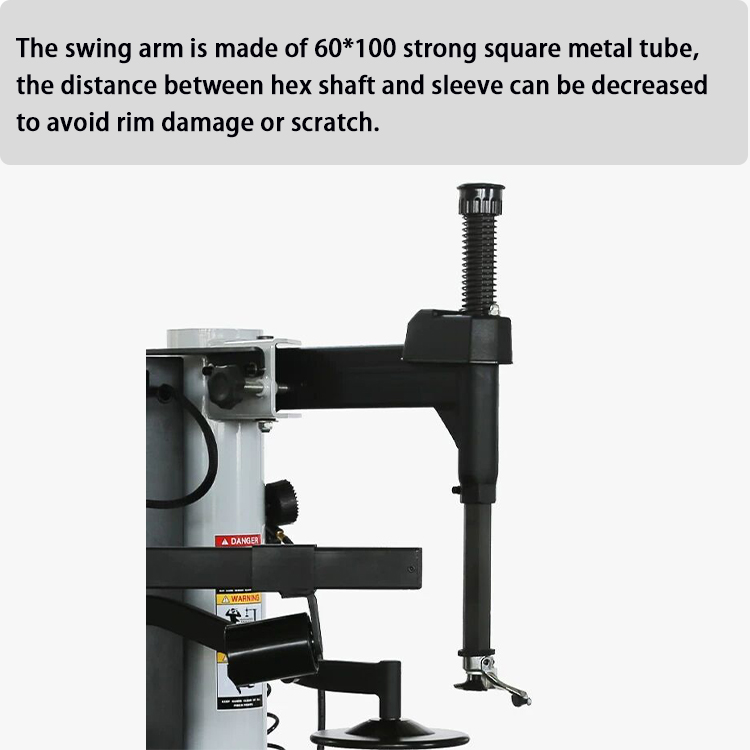 tire changer helper assembly