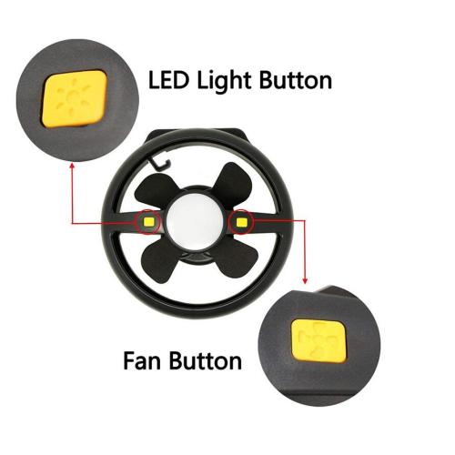 Gestione ricaricabile Camping Fan Light Power Bank