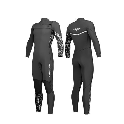 Seaskin Customized Men's 4/3mm Chest Zip Full Wetsuit