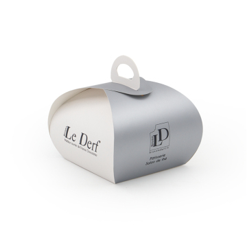 Vit anpassad tryckt Folding Paper Food Bag