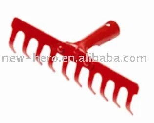 GARDEN RAKE LEAF GRASS RAKE WITH HAND TOOL