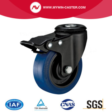 متوسطة الإضاءة ثقب ثقب ثقب دوار TPR Castor Wheel مع الفرامل