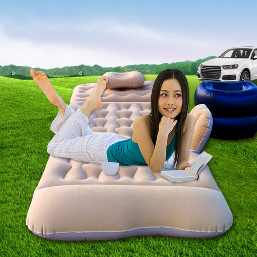 Car air mattress with pillow